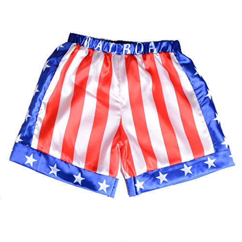 Kids Boxing Costume Rocky Balboa American Flag Shorts Italian Stallion Boys Wrestle Sports