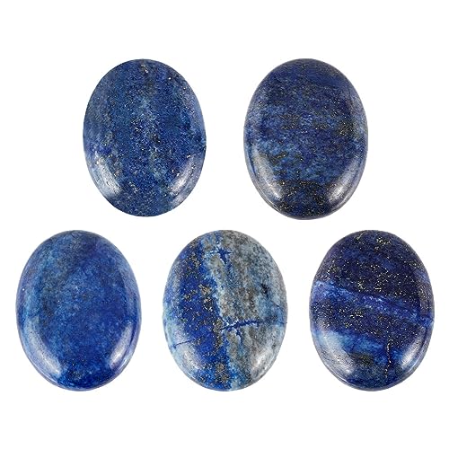 Pierre lapis-lazuli naturelle en cabochon plat 30x40mm pour fabrication de bijoux DIY