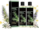 2 Stück Bio-Rosmarin Haarwuchsfördernde Shampoos mit Hydrolysiertem Keratin, Shampoo zur...