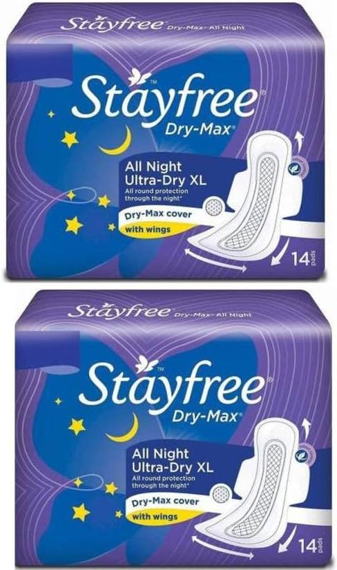 best Dry-Max All Night Ultra-Dry With Wings - XL (14 +14 Sanitary Pads) Sanitary Pad (Pack of 28)
