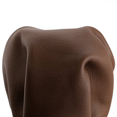 Cow Leather Hide Skin 22-24 Square Feet Mid Brown Cognac Tan Natural Soft Aniline Naked Regency 3.5-4.0 oz 1.4 mm Genuine Cowhide Side NAT Leathers