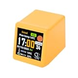 Smart Weather Station Mini WiFi Desktop Alarm Clock Weather Digital Clock Station with IPS LCD Screen Gadget for Decoration
