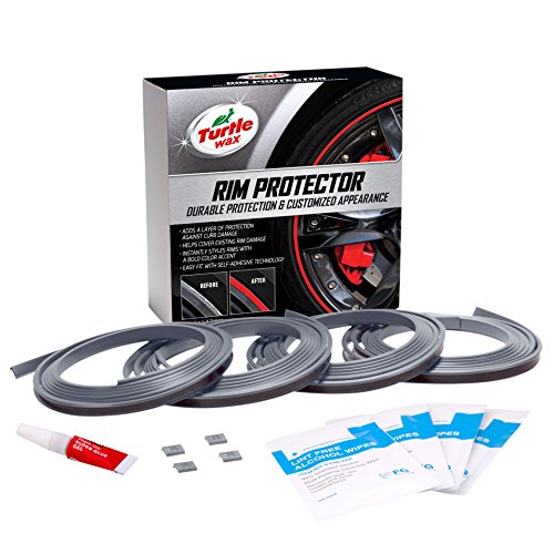 Turtle Wax 50700 Premium Rim Protector, Silver (Pack of 4)