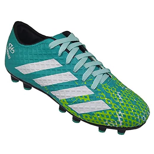 Chuteira Campo de Trava Masculina Futebol Verde Água Runway Tamanho:34;Cor:Verde;Gênero:Masculino