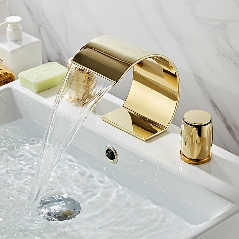 Mitigeur de lavabo cascade pour rénovation de salle de bain moderne