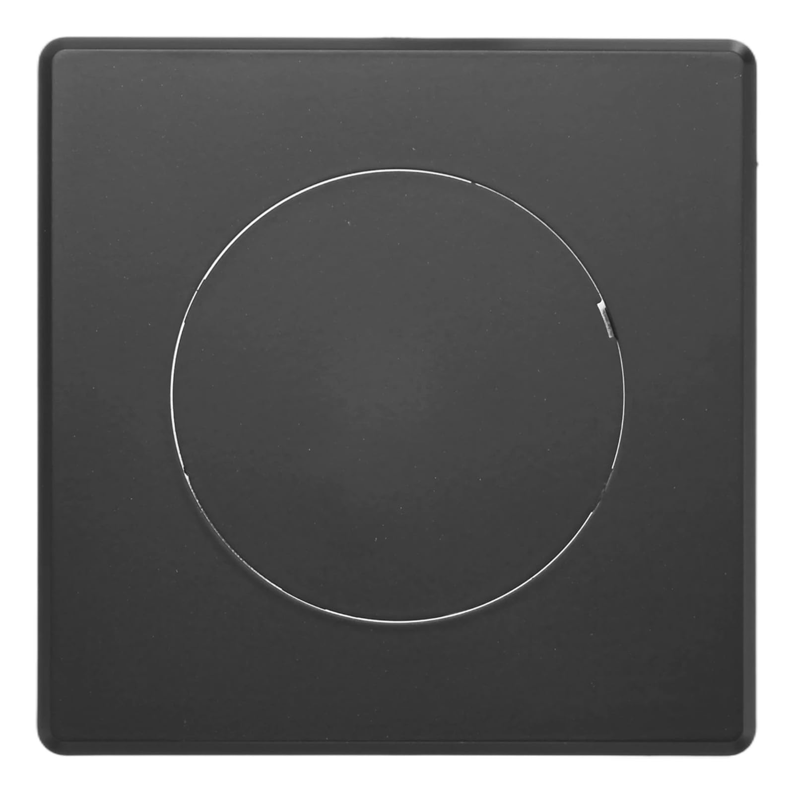 M METERXITY 1-Pack Access Panel for Drywall, 4x4 Inch Plastic Self Adhesive Wall Hole Cover Access Doors for Wiring Cable/Ceiling, Removable Plumbing Wall Panel [Black, Round] — image 1