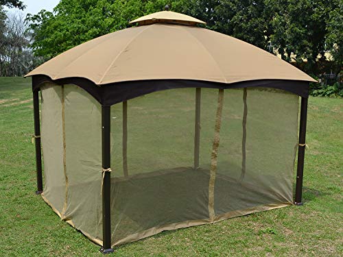 ABCCANOPY Replacement Netting Walls for 10' x 12' Gazebo, Beige