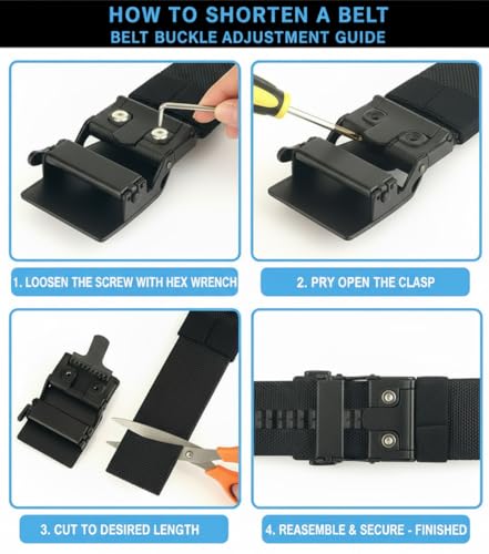 Image of KingMoore Tactical Gun Belt | 1.5 inch Width Dual-Layer Heavy-Duty 1000D Nylon for EDC & CCW