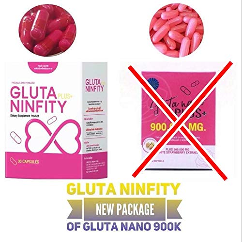 Gluta Nano Plus 900,000mg Skin Whitening Glutathione with White Strawberry Extract, Vitamin C, Collagen, Rose Extracts - Premium Skin Whitening & Anti-Aging