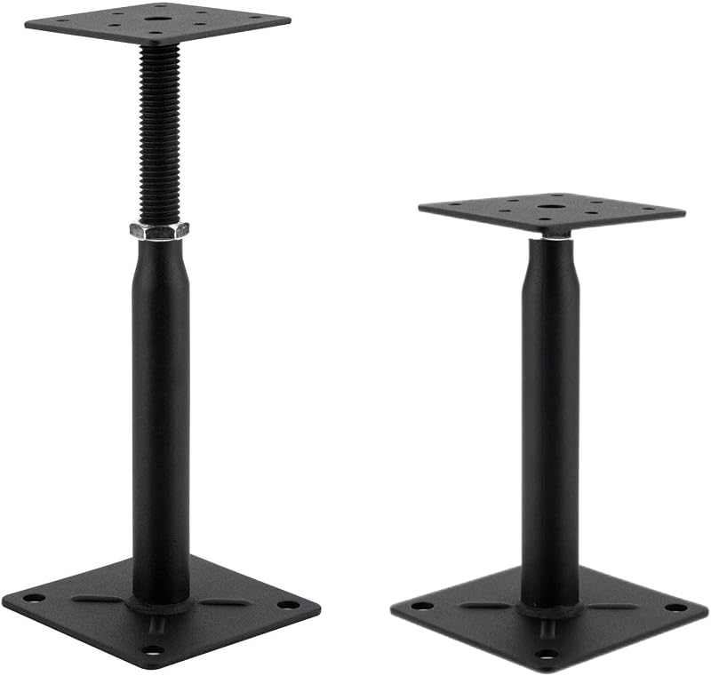 2 Pack Adjustable Support Jack for The Floor,Floor Beam Leveler,RV Step Stabilizer,Mini Screw Jack- Post 7" to 10"