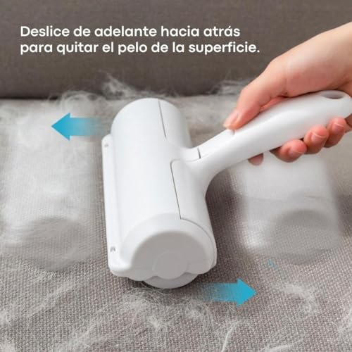 Miniatura 5 de Infinity Insights Quita Pelos Mascota, Quitapelos Mascotas Y Rodillos Para Mascotas, Cepillo De Limpieza Removedor De Pelaje Para Gatos Y Perros, Lavable Y Reutilizable Para Alfombras, Ropa Y Sofá