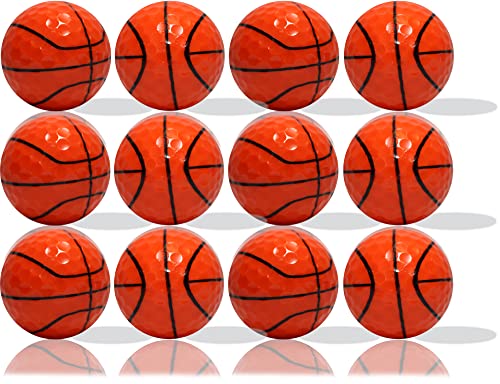 Basketball Golf Ball 12-Pack: Slam Dunk Your Golf Game with