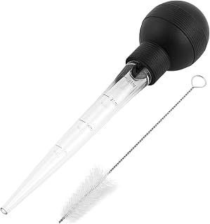 Jeringa Baster | Inyector de Alimentos,Utensilio De Cocina Con Jeringa Y Cepillo Limpiador Para Líquidos Calientes, Carne, Accesorios Alimentarios Y Preparación De Cenas Festivas