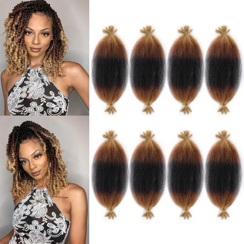 16 Inch Springy Afro Twist Hair 8 Packs Marley Twist