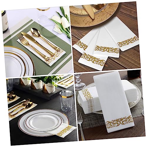 Levemolo 25 Unidades Guardanapo De Papel Guardanapos Para Embrulhar Talheres Guardanapos De Jantar D