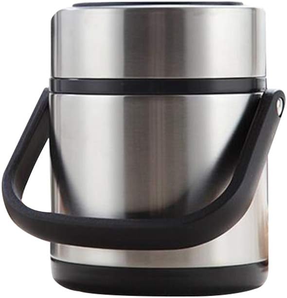 Vacuum Insulated Stainless Steel Flask, Food Flasks for Hot Food Thermal Vacuum Insulated Lunch Box Leak-Proof Food/Soup,1.6L