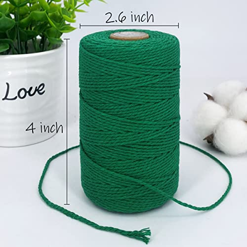 Corda de barbante, 500 pés algodão açougueiros corda de barbante cozinha barbante para artesanato as