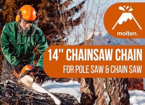 Milwaukee 14 Inch Top Handle Chainsaw Chain 3 Pack, .325'' LP .043'' Gauge 59 DL, Fits M18 Fuel 2826-20T, Dewalt DCCS674, Husqvarna, Replaces 49-16-2744, N59, DWO1DTX614 - Molten. - 3