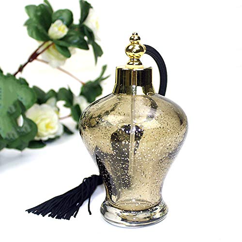 CHICAI Golden Perfume Cologne Hervulbaar lege fles met Brown Gold Bulb vernevelaar Montage 100ml - Image 4