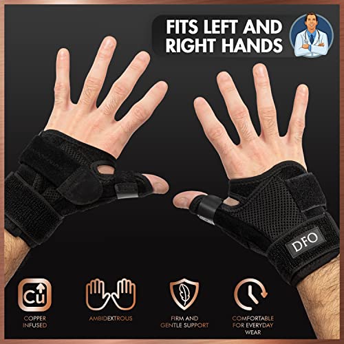 Dr. Frederick'S Original DFO-CTB01 Reversible Copper Infused Wrist Thumb Brace thumb #4