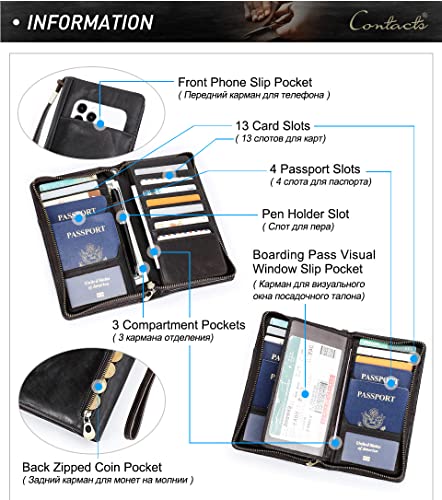 Generic Genuine Leather Mens Clutch, Leather Document Bag, Passport Bag, Zipper Mens Storage Bag, Mobile Phone Bag3