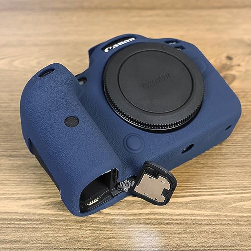 Funda de silicona para cámara Canon EOS R6 R6 Mark II azul miniatura 2