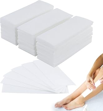 150 Pieces Mini Waxing Strips for Hair Removal, Mini Non Woven Face Wax Paper for Women Facial Body Arms Legs Hair Cleaning and Remover 3.8 10cm, 1.6 x 3.9 Inch