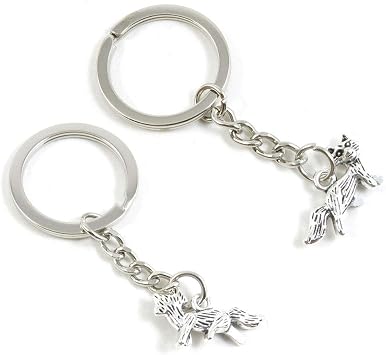 100 Pieces Keyring Keychain Wholesale Suppliers Jewelry Clasps V8DN4U Fox