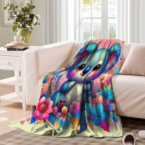 Plaid koala impression 3D jeté de canapé cocooning en peluche douce 127x152cm - 4