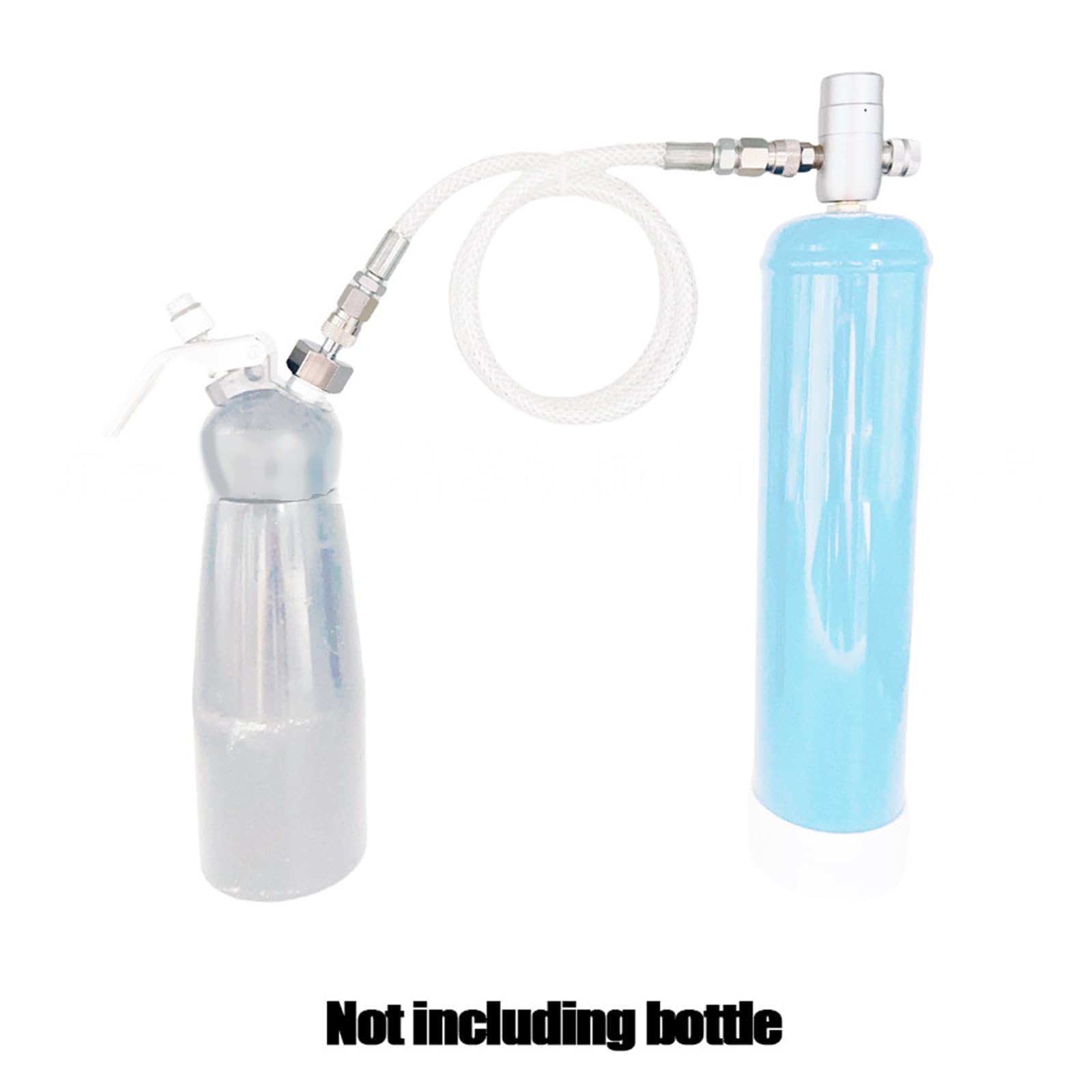 Valvole di regolazione della pressione per panna montata con tubo flessibile e adattatore per cilindri crema da 2,20 L/2,20 L/3,3 L/80 G/615 G/640 G