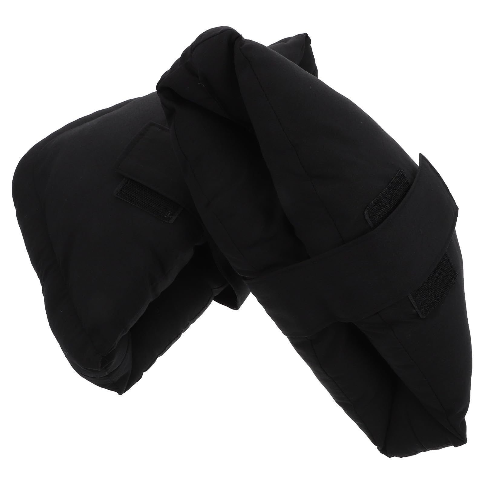 Heel Cushion Inserts 2pcs Black Foot Protector Pillows Elastic Pressure Relief for Bedsores Prevention and Ankle Support Household Foot Care