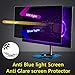 ZCAZY 24 Inch Monitor Privacy Screen Computer Screen Privacy Filter for 16:9 Widescreen Monitors Anti-Glare Blue Light Filter Privacy Cover