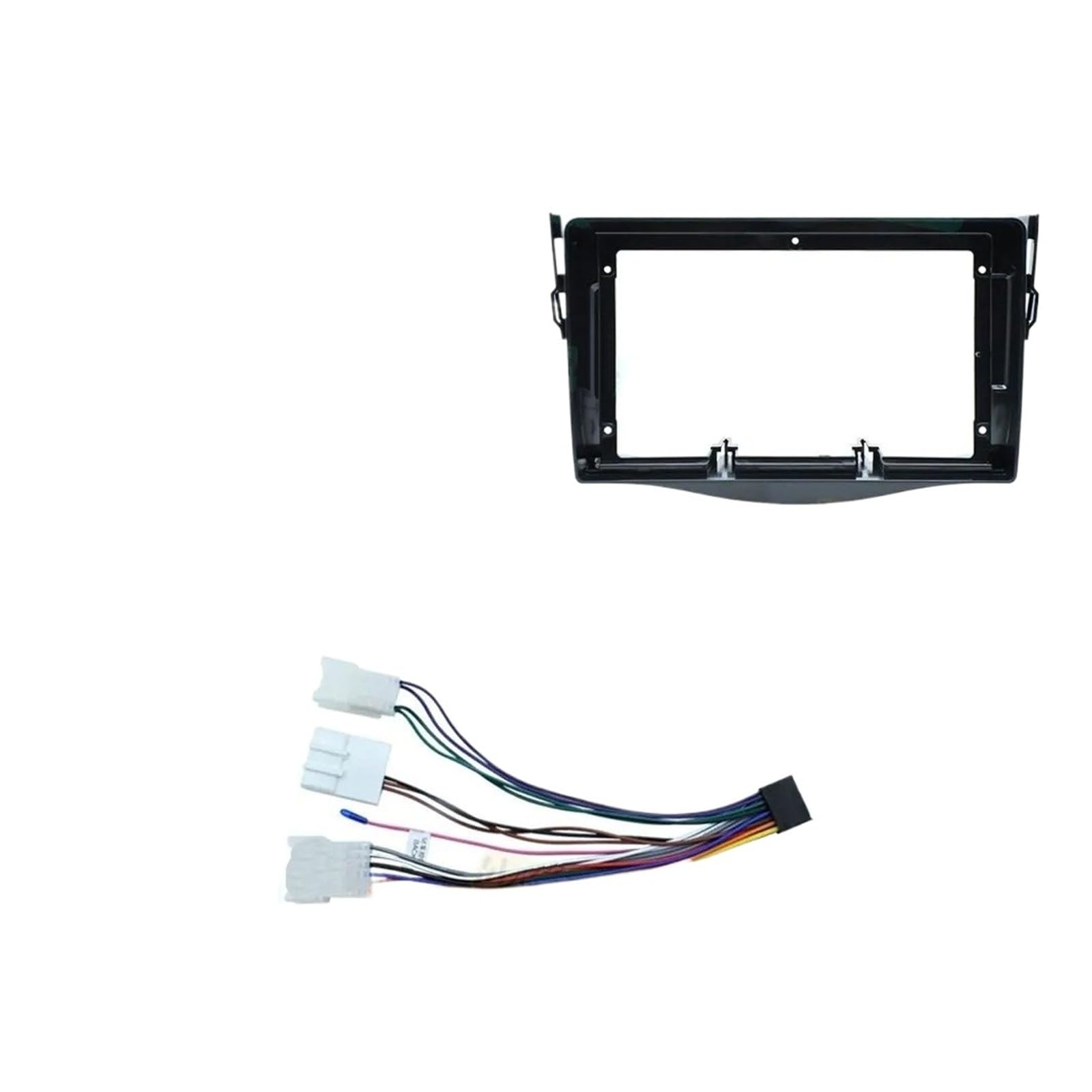 Radio Panel Set Para Toyota Para RAV4 Para RAV 4 XA30 2005-2016 Coche Android Radio Estéreo Reproductor Marco Panel Salpicadero Cable Alimentación Arnés Fascia Marco