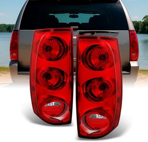 Right Passenger Side Tail Light For 2007-2014 GMC Yukon XL 1500/2500 - Red Lens, Chrome Housing 13 thumbnail image