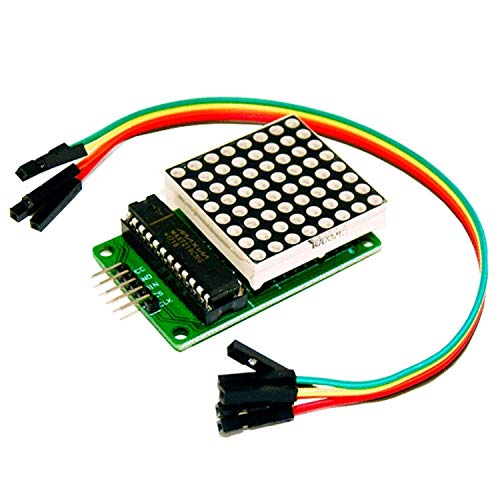 AZDelivery MAX7219 8x8 1 Module d'affichage à Del MCU à Matrice de Points 8x8 Compatible avec Arduino et Raspberry Pi y Compris Un eBook
