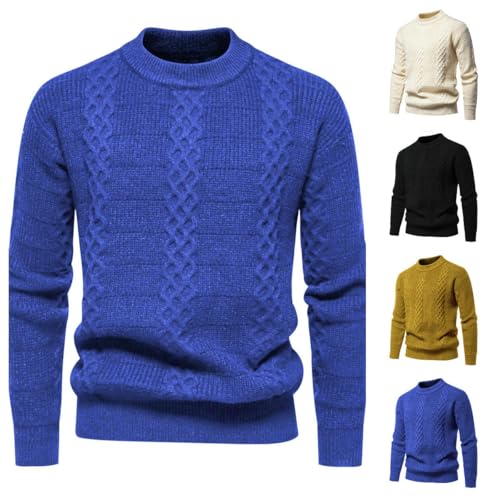 Pull col rond pour homme pull tricoté décontracté de style tendance