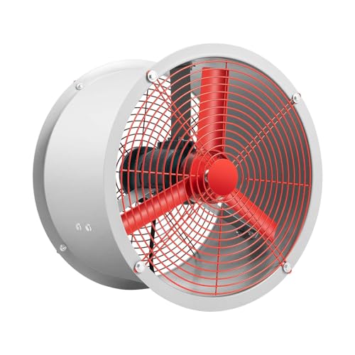 Ventilador axial extractivo a prueba de explosiones de 18", 250 W y 1450 rpm para cabinas de pintura, extracción de humos, ventilación industrial, montaje en pared o conducto, para cocina, almacén y taller miniatura 1