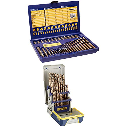 IRWIN HANSON Screw Extractor and Drill Bit Set and Metal Index Drill Bit Set