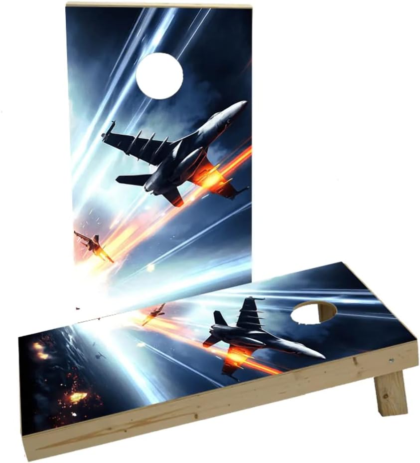 Soaring Jets Custom Cornhole Board Game Set