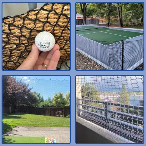 Image of Safety Net Kids Pet Balcony Protection Rope Net Stair Safety Netting for Railings Playground Safety Net Golf Practice Net Baseball Nets for Batting Knotless Polyester Sports Netting