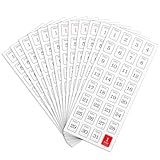 12 Date Stickers for Planners Monthly Calendar Number Sticker 365 Daily Planner Number Sticker Date Planner Stickers for Scrapbooking Customizing Undated Planners Notebooks