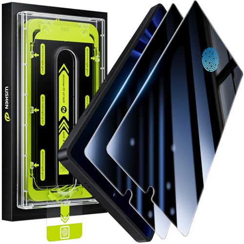 WSKEN for Samsung Galaxy S25 Ultra Privacy Screen Protector - 25 Degree Anti Spy [Fingerprint Unlock Support] Case Friendly Shatterproof Auto Dust Removal Tempered Glass for Galaxy S25 Ultra