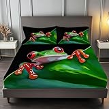 【GRÖSSE】: Spannbetttuch 160x200 cm + 2 Kissenbezüge 80x80 cm für Doppelbett. Das Spannbettlaken mit 30 cm Tiefe und 4 elastischen Ecken sorgt für perfekten Halt. Passend für Boxspringbett, Topper oder Matratzenauflage