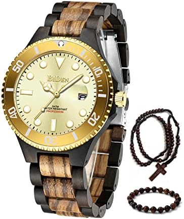 HANPOSH Mens Watches Chronograph Stainless Steel Waterproof Analogue Quartz Watch Fashion Casual Business Date Wrist Watches for Men Mens Designer Watches