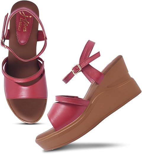 JM LOOKS Women's Platform Sandals | Stylish Open-Toe Design with Adjustable Straps | Comfortable Cushioned Sole for Women...