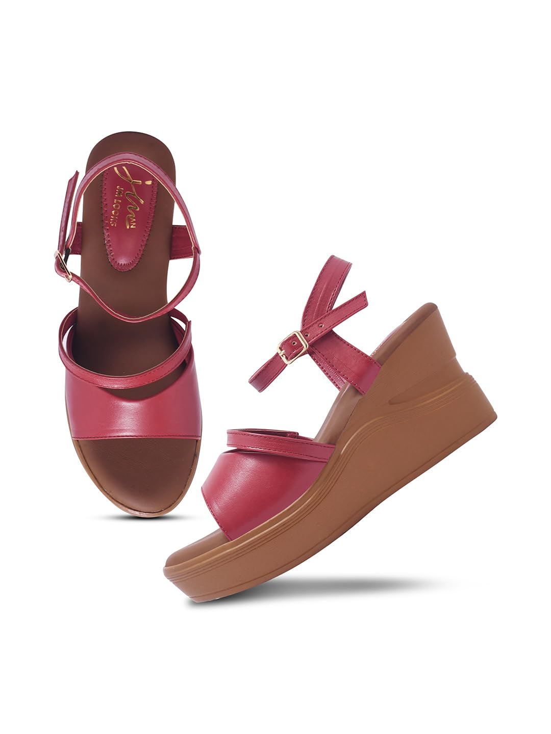 JM LOOKS Women's Platform Sandals | Stylish Open-Toe Design with Adjustable Straps | Comfortable Cushioned Sole for Women... - Review, Price and Buying Guide