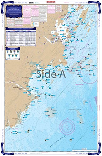 Waterproof Charts, Coastal Fishing, 101F Casco Bay to Saco Bay Maine
