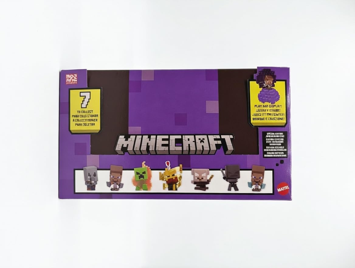 Minecraft Mattel Mini Mode Spawn Egg - Caja ciega coleccionable, paquete de 3, a partir de 6 años, HXT64-956K