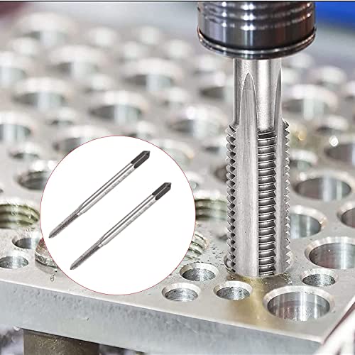 TA-VIGOR 2Pcs M2.5 x 0.45mm Metric Machine Tap, HSS 3 Straight Flute Taper Plug Metric Tap - Image 4