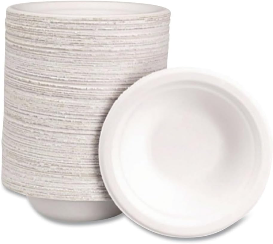 Chinet Classic Paper Bowl, 12 Oz, White, 125/pack